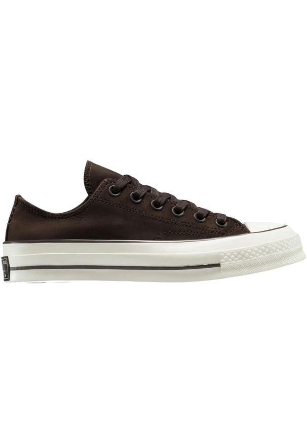 Buty sportowe Converse Chuck 70 Suede. Kolor: brązowy. Materiał: zamsz, materiał