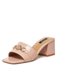 Nine West Klapki R25SS04465 Różowy. Kolor: różowy. Materiał: materiał, syntetyk