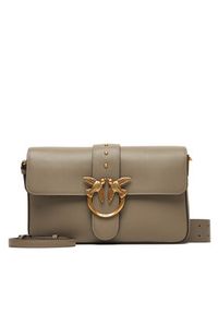 Pinko - PINKO Torebka Love One Classic Slouchy Fl Al 25-26 PLTT 104524 A0QO Szary. Kolor: szary. Materiał: skórzane #5