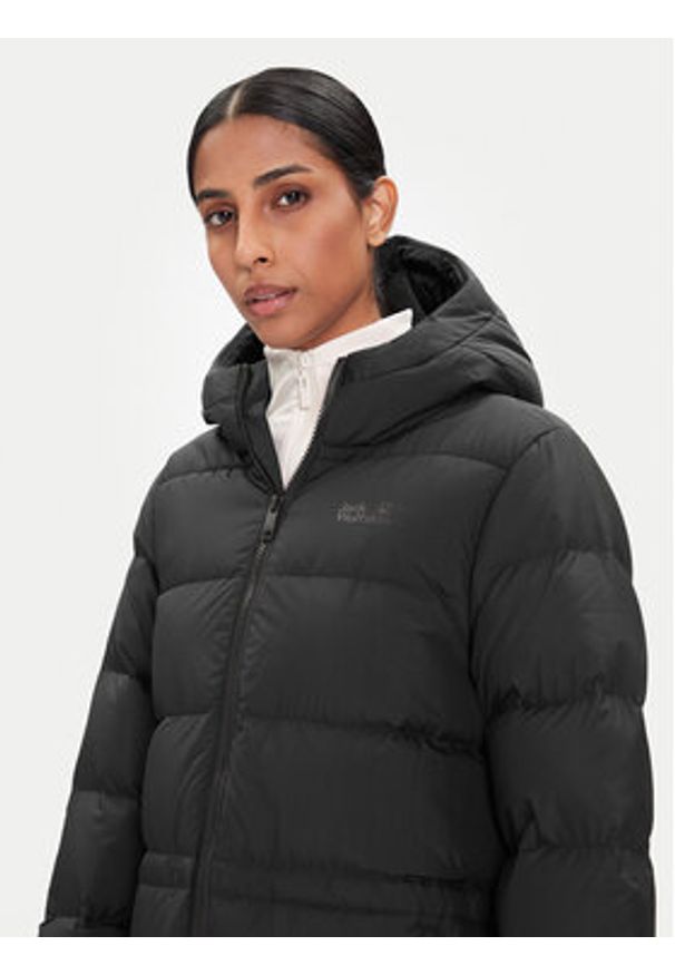Jack Wolfskin Płaszcz zimowy Frozen Palace A65096 Czarny Regular Fit. Kolor: czarny. Materiał: syntetyk. Sezon: zima
