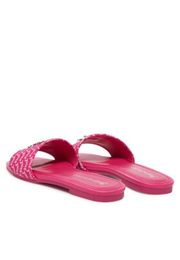 Juicy Couture Klapki HY24111-1 Różowy. Kolor: różowy. Materiał: materiał