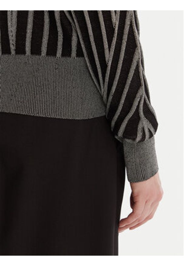 DKNY Sweter P5MSDZ52 Szary Regular Fit. Kolor: szary. Materiał: wiskoza