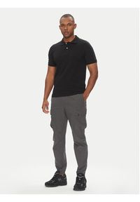 Parajumpers Polo Space 25SMPMPOXF06 Czarny Regular Fit. Typ kołnierza: polo. Kolor: czarny. Materiał: bawełna