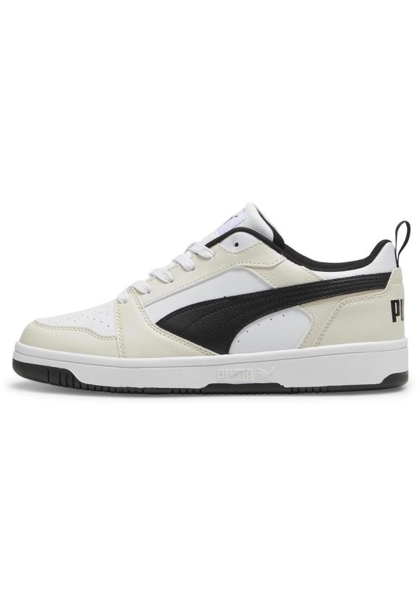Buty Puma Rebound V6 Low, Dla obu płci. Kolor: beżowy. Materiał: materiał, syntetyk. Szerokość cholewki: normalna. Sport: turystyka piesza