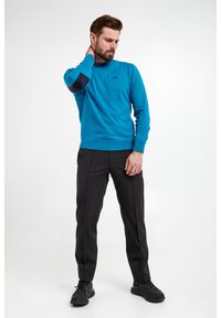 La Martina - Sweter męski z wełną LA MARTINA. Materiał: wełna. Długość rękawa: długi rękaw. Długość: długie. Wzór: aplikacja, haft
