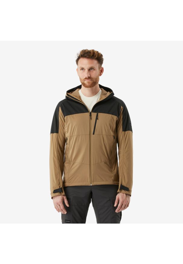 SIMOND - Kurtka softshell męska MT900 Windwarm. Kolor: brązowy. Materiał: softshell. Sport: turystyka piesza
