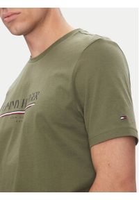 TOMMY HILFIGER - Tommy Hilfiger T-Shirt Brand Love MW0MW40324 Zielony Regular Fit. Kolor: zielony. Materiał: bawełna #5