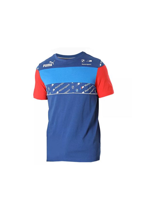 Koszulka Puma BMW Motorsport SDS. Kolor: niebieski. Materiał: materiał