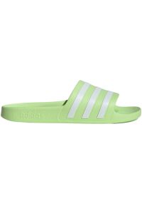 Adidas - Klapki adidas Adilette Aqua Slides IF6046 zielone. Okazja: na plażę. Kolor: zielony. Materiał: syntetyk. Styl: sportowy