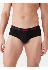 Hugo - HUGO Komplet slipów Hipbrief Triple 50532570 Czarny. Kolor: czarny. Materiał: bawełna #4