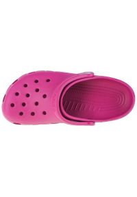 Klapki Crocs Classic Clog W 10001-6SV różowe. Okazja: na co dzień. Kolor: różowy. Materiał: materiał, guma. Styl: casual #4