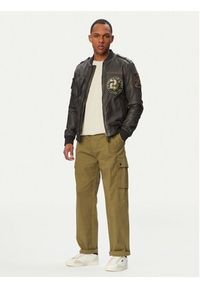 Aeronautica Militare Kurtka skórzana 261PN5055U100839 Czarny Regular Fit. Kolor: czarny. Materiał: skóra #3