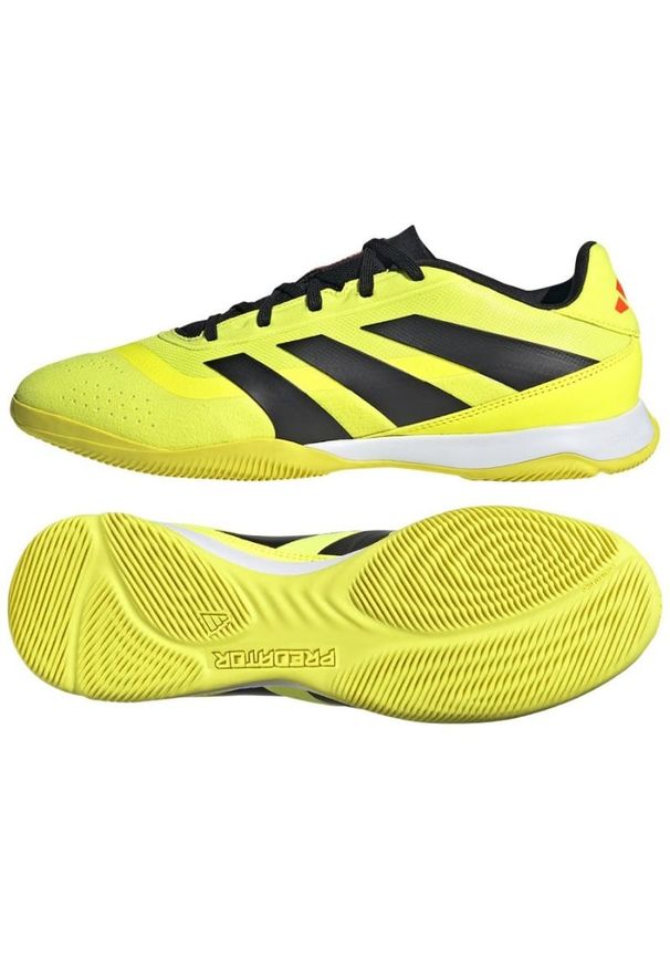 Adidas - Buty piłkarskie adidas Predator League L In M IF5711 żółte. Zapięcie: sznurówki. Kolor: żółty. Materiał: syntetyk. Sport: piłka nożna
