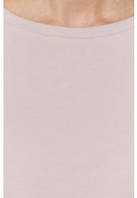 Max Mara Leisure T-shirt damski kolor różowy. Kolor: różowy. Materiał: dzianina. Wzór: gładki #5