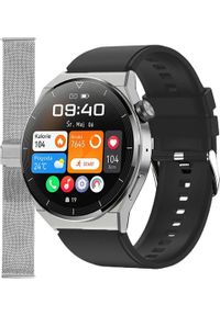 Smartwatch Enter SAT.111.534.1411-SET Czarny. Rodzaj zegarka: smartwatch. Kolor: czarny