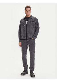 Karl Lagerfeld Jeans Kurtka jeansowa A3M14062 Szary Regular Fit. Kolor: szary. Materiał: bawełna #3