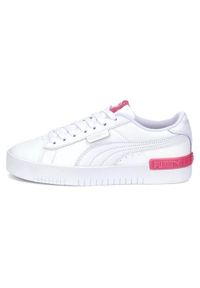 Buty do chodzenia dla dzieci Puma Jada JR. Zapięcie: sznurówki. Kolor: biały. Materiał: guma, materiał, syntetyk. Szerokość cholewki: normalna. Sport: turystyka piesza