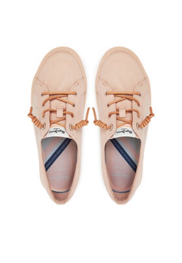 Pepe Jeans Tenisówki Kenton Block W PLS31590 Różowy. Kolor: różowy. Materiał: materiał