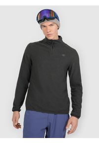 4f - 4F Bielizna termiczna polarowa (góra) męska - szara XL. Typ kołnierza: kołnierzyk stójkowy. Kolor: szary. Materiał: polar. Sezon: zima. Sport: turystyka piesza #1