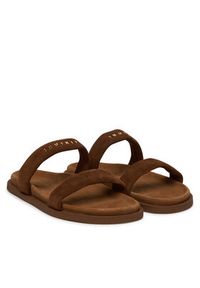 Inuikii Klapki Slaps 1004.003.0671 Brązowy ciemny. Kolor: brązowy. Materiał: zamsz, skóra #2