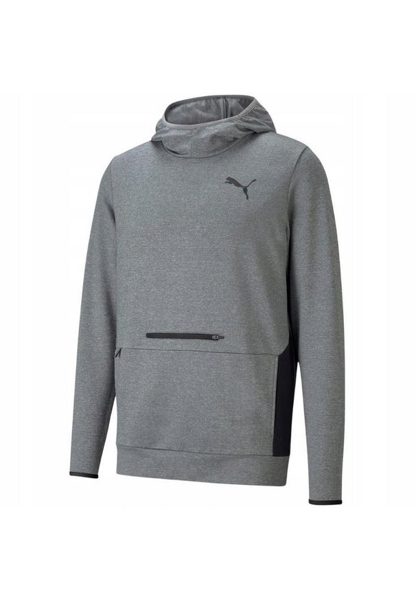 Puma - Męska Bluza Z Kapturem Rtg. Typ kołnierza: kaptur. Kolor: szary