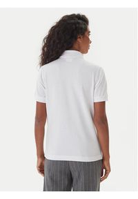 Kappa Polo Logo Sharas Wss 302B3C0 Biały Regular Fit. Typ kołnierza: polo. Kolor: biały. Materiał: bawełna