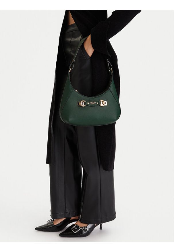 Guess Torebka 178571 Zielony. Kolor: zielony. Materiał: skórzane
