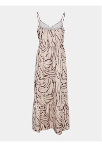 Pieces Sukienka letnia Sade 17146543 Beżowy Wide Fit. Kolor: beżowy. Materiał: syntetyk. Sezon: lato