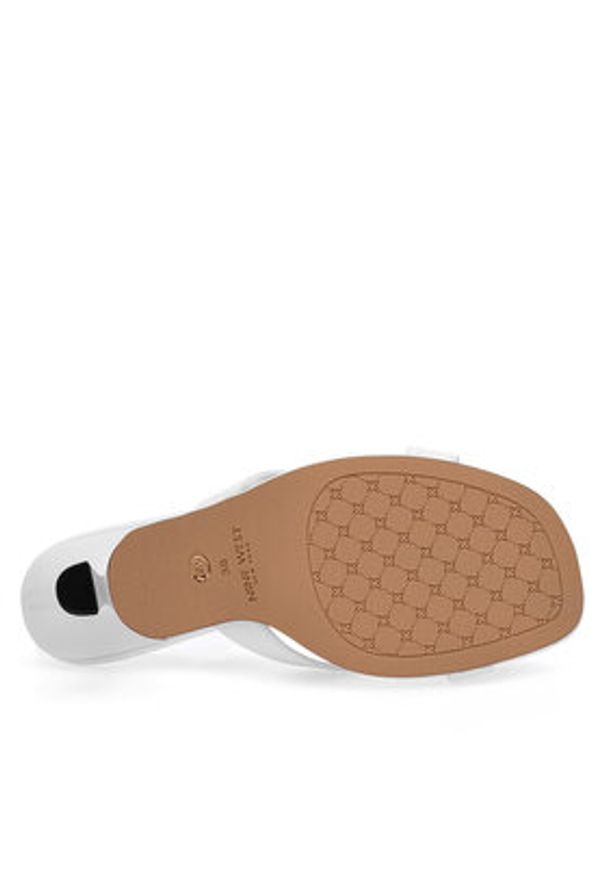 Nine West Klapki WFA2668-1 Biały. Kolor: biały. Materiał: syntetyk