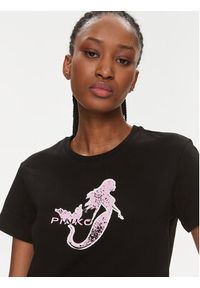 Pinko T-Shirt 100789 A1OC Czarny Regular Fit. Kolor: czarny. Materiał: bawełna #4