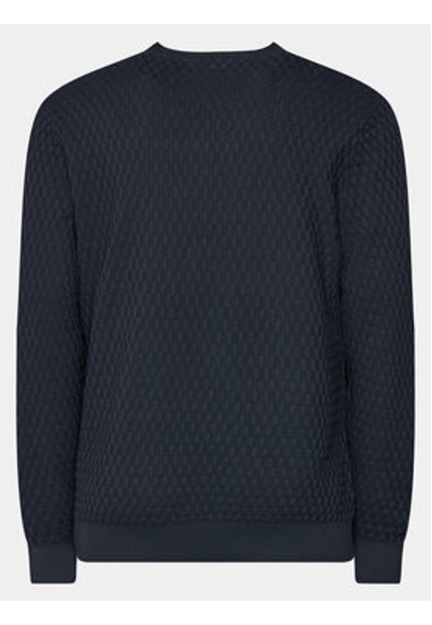 Sisley Sweter 1098S1033 Granatowy Regular Fit. Kolor: niebieski. Materiał: bawełna