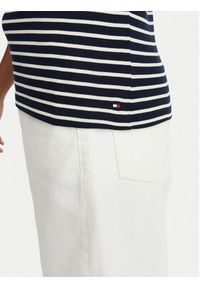 TOMMY HILFIGER - Tommy Hilfiger T-Shirt Gold Btn Cap WW0WW50942 Kolorowy Slim Fit. Materiał: bawełna. Wzór: kolorowy #5