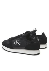 Calvin Klein Jeans Sneakersy Runner Sock Laceup Ny-Lth YM0YM00553 Czarny. Kolor: czarny. Materiał: materiał #5