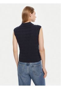 TOMMY HILFIGER - Tommy Hilfiger Sweter WW0WW45655 Granatowy Regular Fit. Kolor: niebieski. Materiał: bawełna #3