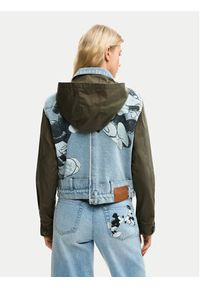 Desigual Kurtka jeansowa Kiss Mic 26SWED07 Niebieski Regular Fit. Kolor: niebieski. Materiał: bawełna #3