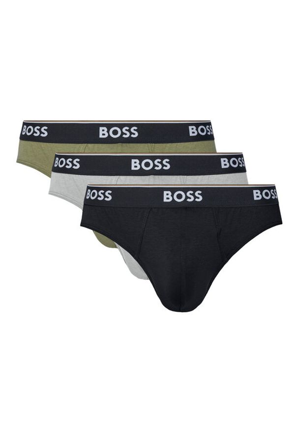 BOSS Komplet 3 par slipów 50531681 Kolorowy. Materiał: bawełna. Wzór: kolorowy