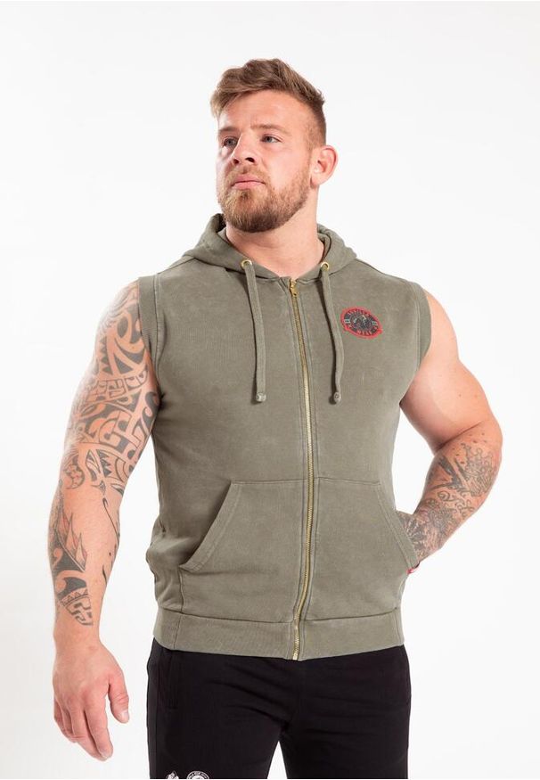 GORILLA WEAR - Silverdale Bluza z kapturem bez rękawów - zielony. Typ kołnierza: kaptur. Kolor: zielony. Długość rękawa: bez rękawów. Sport: fitness