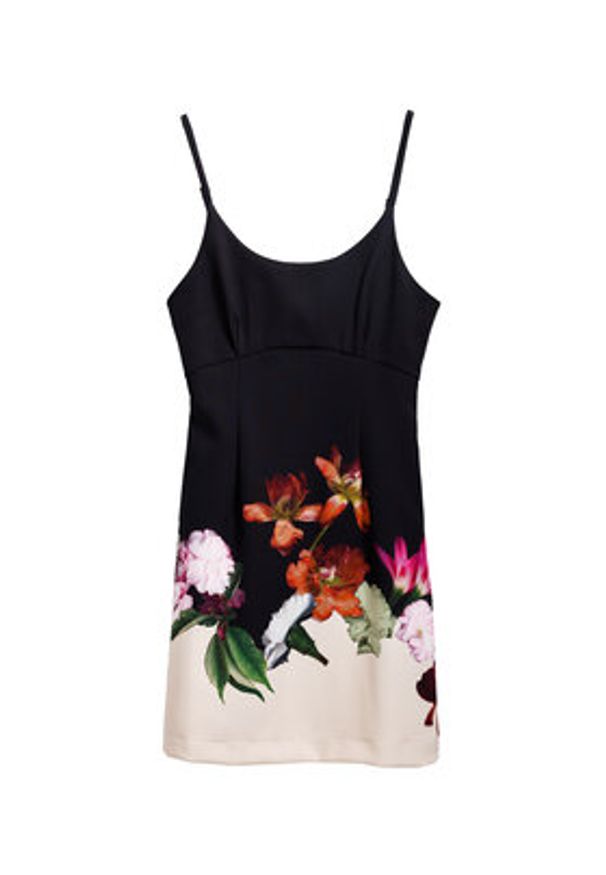 Desigual Sukienka letnia Le Mans 25SWVW16 Czarny Regular Fit. Kolor: czarny. Materiał: syntetyk. Sezon: lato