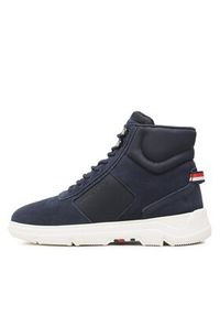 TOMMY HILFIGER - Tommy Hilfiger Sneakersy Core Mix Suede Hybrid Boot FM0FM04596 Granatowy. Kolor: niebieski. Materiał: skóra, zamsz #5