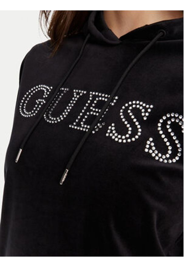 Guess Bluza V4RQ25 K0232 Czarny Regular Fit. Kolor: czarny. Materiał: syntetyk