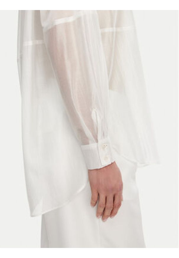 ACCESS FASHION Koszula 53-7068-104 Biały Loose Fit. Kolor: biały. Materiał: lyocell