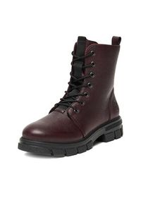 Rieker Trzewiki CEO-Z9116-35 Bordowy. Kolor: czerwony. Materiał: skóra #3