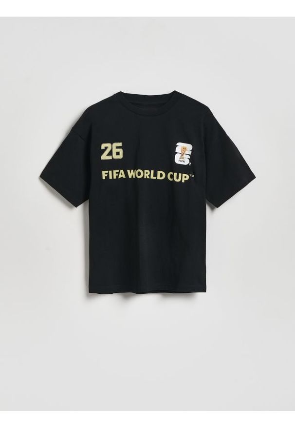 Reserved - T-shirt FIFA World Cup - czarny. Kolor: czarny. Materiał: bawełna, dzianina