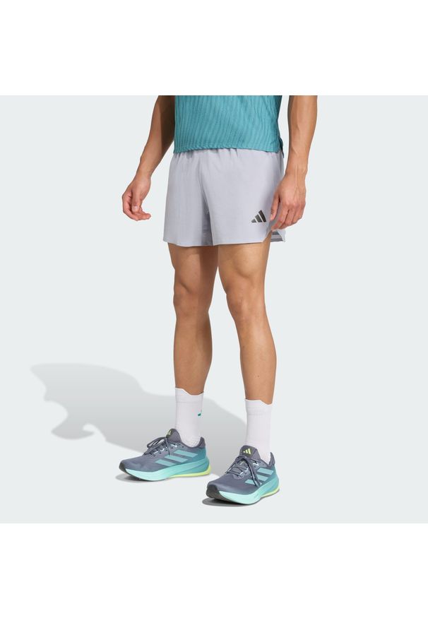 Adidas - Szorty Adi365 Running CLIMACOOL+. Kolor: szary. Technologia: ClimaCool (Adidas). Sport: bieganie