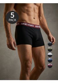 Sinsay - Bawełniane bokserki 5 pack - czarny. Kolor: czarny. Materiał: bawełna #1