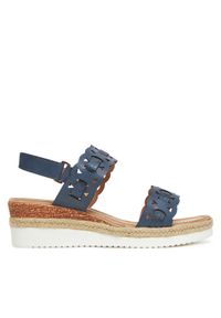 Clara Barson Espadryle WS2189-52 Granatowy. Kolor: niebieski. Materiał: syntetyk, materiał