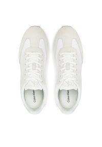 Calvin Klein Jeans Sneakersy Runner Laceup Mg Nylon Mix YW0YW01828 Biały. Kolor: biały. Materiał: materiał #4