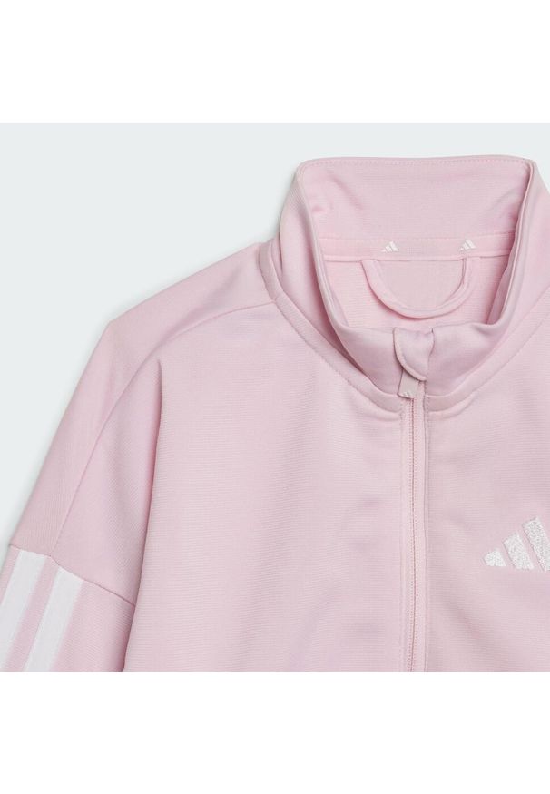 Adidas - Dres Essentials CLIMACOOL Kids. Okazja: na uczelnię. Kolor: wielokolorowy, biały, różowy. Materiał: dresówka. Styl: sportowy