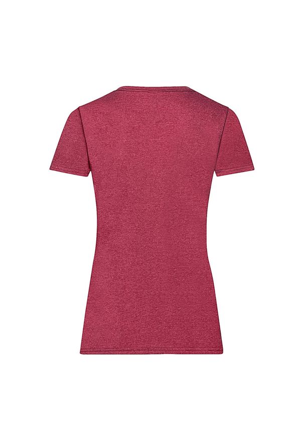 FRUIT OF THE LOOM - Koszulka Damska Valueweight Heather T-shirt. Kolor: czerwony