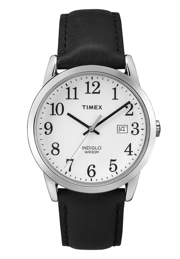 Timex - Zegarek TW2P75600. Kolor: czarny. Materiał: skóra, materiał